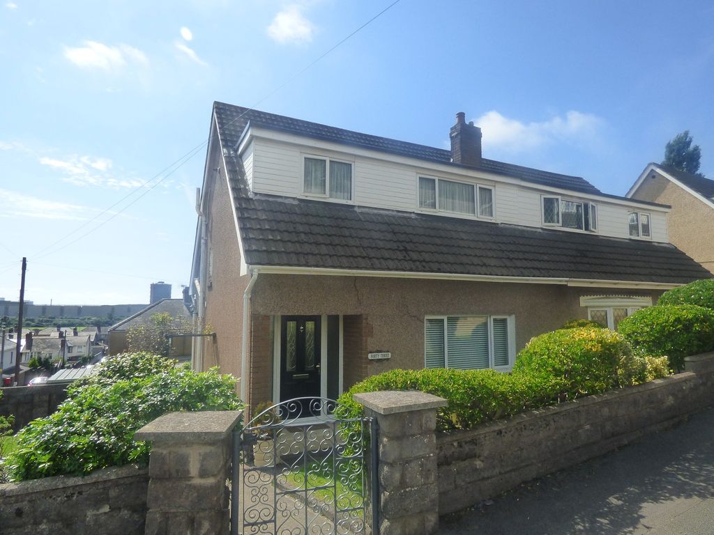 3 bed semi-detached house for sale in Morlais Road, Margam, Port Talbot. SA13, £139,995