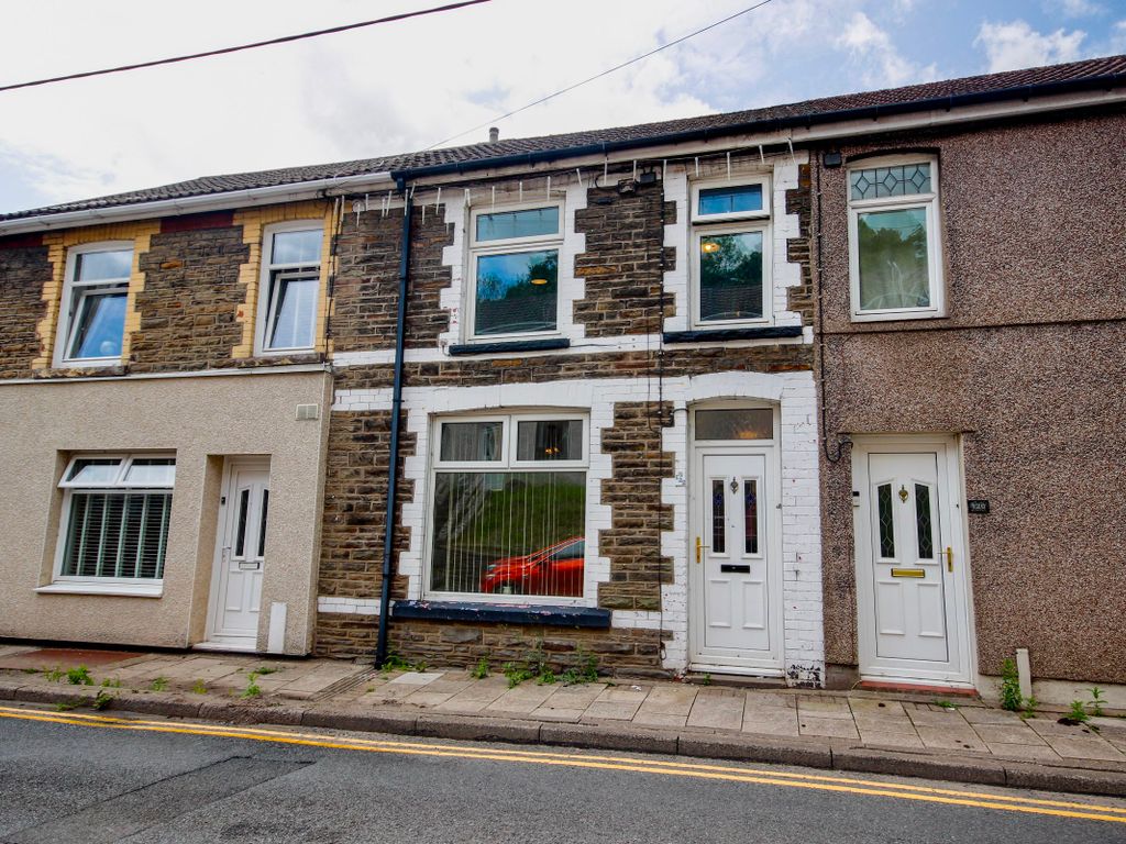 3 bed terraced house for sale in Queens Road, Elliots Town, New Tredegar NP24, £110,000