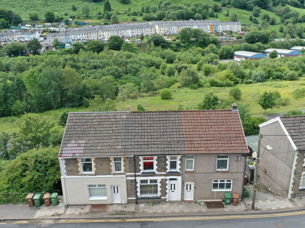 3 bed terraced house for sale in Queens Road, Elliots Town, New Tredegar NP24, £110,000