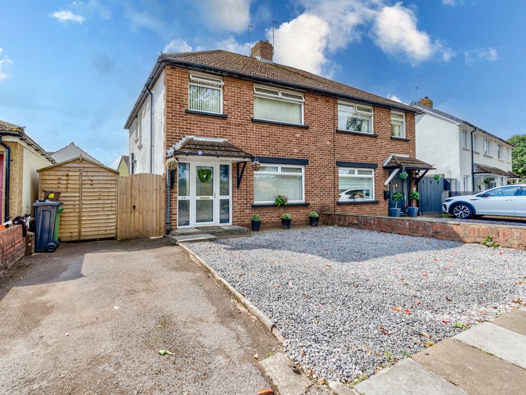 3 bed semi-detached house for sale in Clovelly Crescent, Llanrumney, Cardiff. CF3, £260,000
