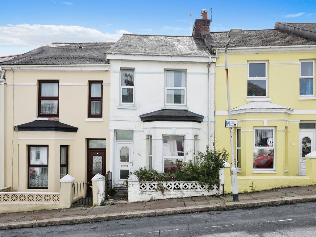 3 bed terraced house for sale in West Hill Road, Mutley, Plymouth PL4, £160,000