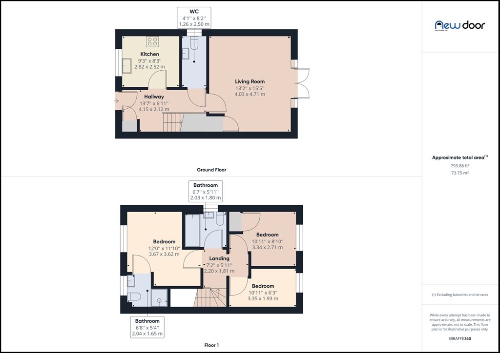 3 bed end terrace house for sale in Bolerno Circle, Bishopton PA7, £225,000