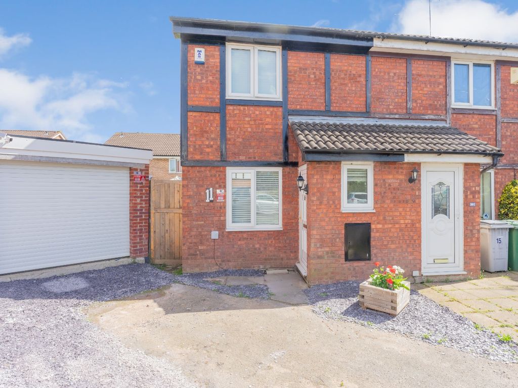 2 bed semi-detached house for sale in Ortega Close, New Ferry, Wirral CH62, £160,000