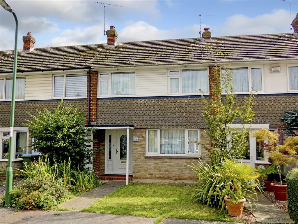 3 bed terraced house for sale in Herne Gardens, Rustington, Littlehampton BN16, £295,000