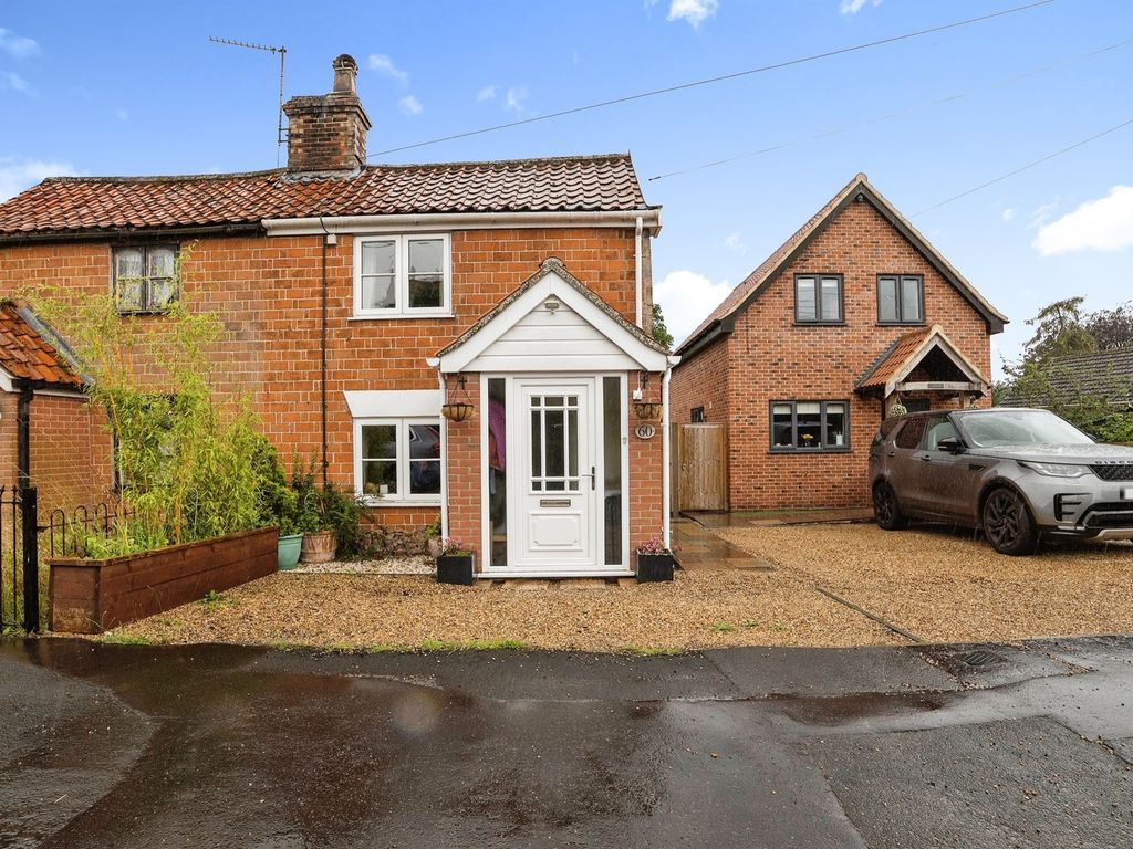 2 bed cottage for sale in The Street, Bridgham, Norwich NR16, £240,000