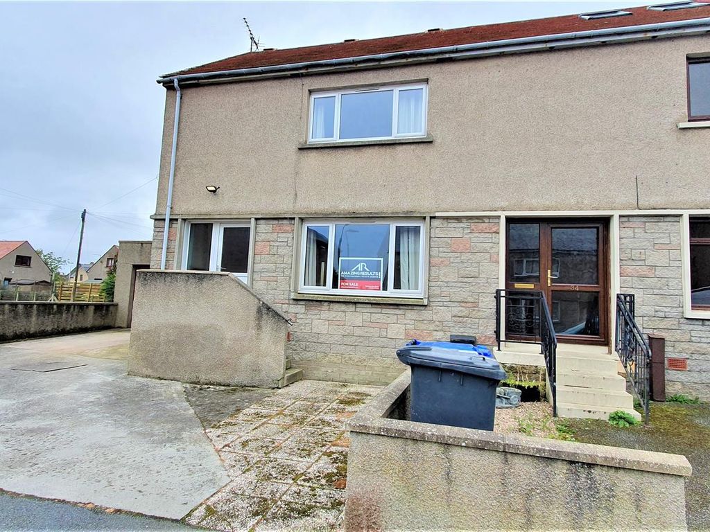 2 bed end terrace house for sale in Cramond Terrace, Banff AB45, £95,000