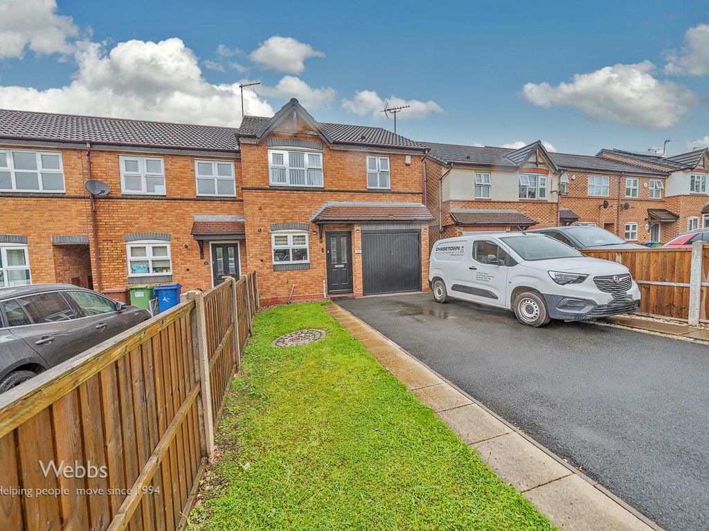 3 bed town house for sale in Sweetbriar Way, Wimblebury / Heath Hayes, Cannock WS12, £230,000