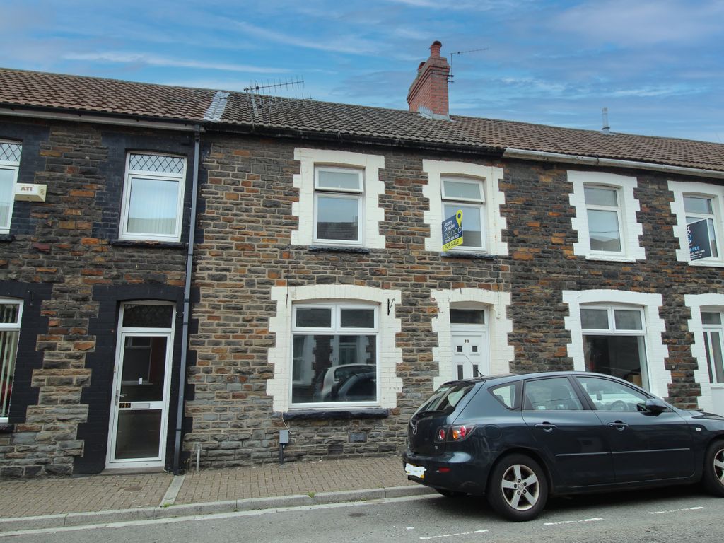3 bed terraced house for sale in Queen Street, Treforest, Pontypridd CF37, £140,000