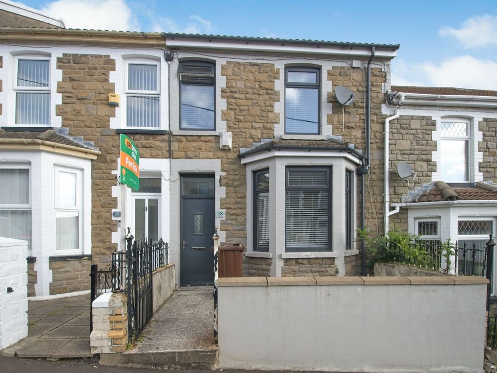 3 bed terraced house for sale in Park Road, Bargoed CF81, £170,000