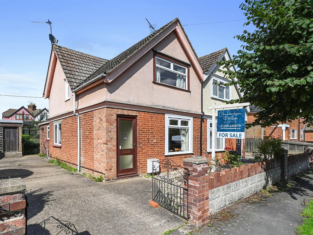 3 bed semi-detached house for sale in New Village, Brantham, Manningtree CO11, £300,000