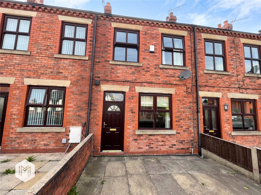 3 bed terraced house for sale in Warrington Road, Abram, Wigan WN2, £120,000