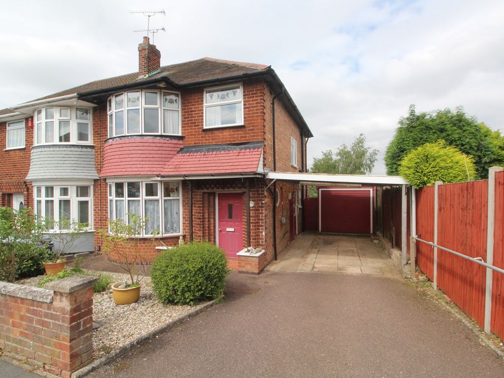 3 bed semi-detached house for sale in Needham Avenue, Glen Parva, Leicester LE2, £265,000