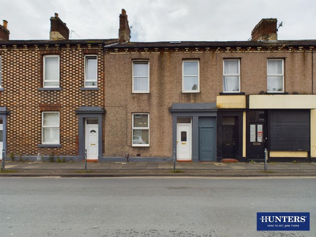 3 bed terraced house for sale in Nelson Street, Carlisle CA2, £140,000