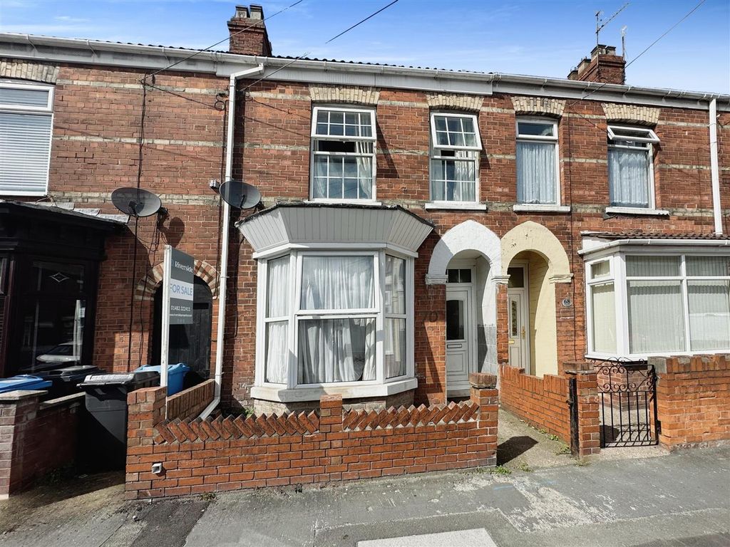 3 bed terraced house for sale in Belvoir Street, Hull HU5, £130,000