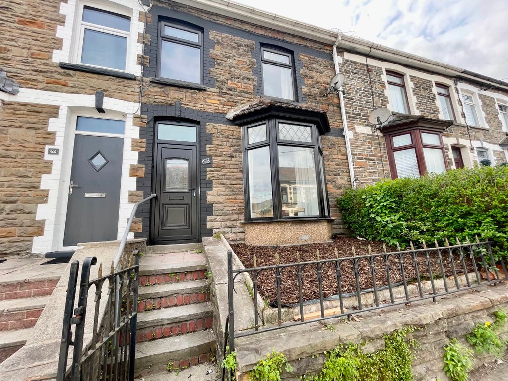 4 bed terraced house for sale in Gilfach Street, Bargoed CF81, £185,000