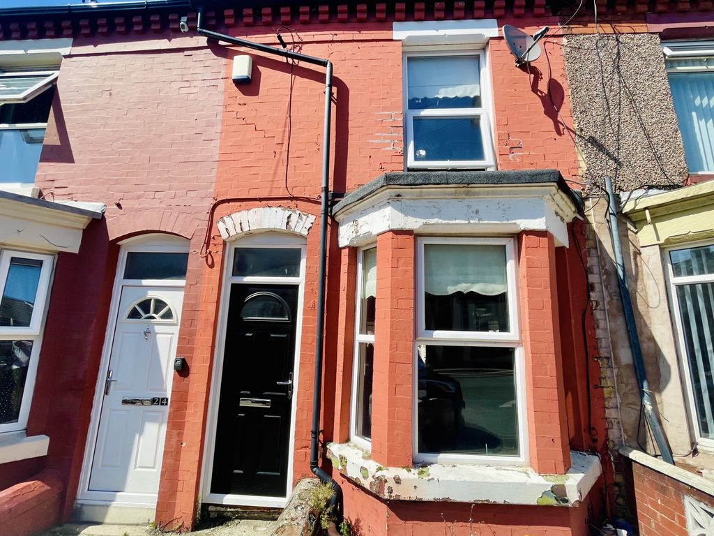 2 bed terraced house for sale in Beechwood Road, Liverpool, Merseyside L21, £57,500