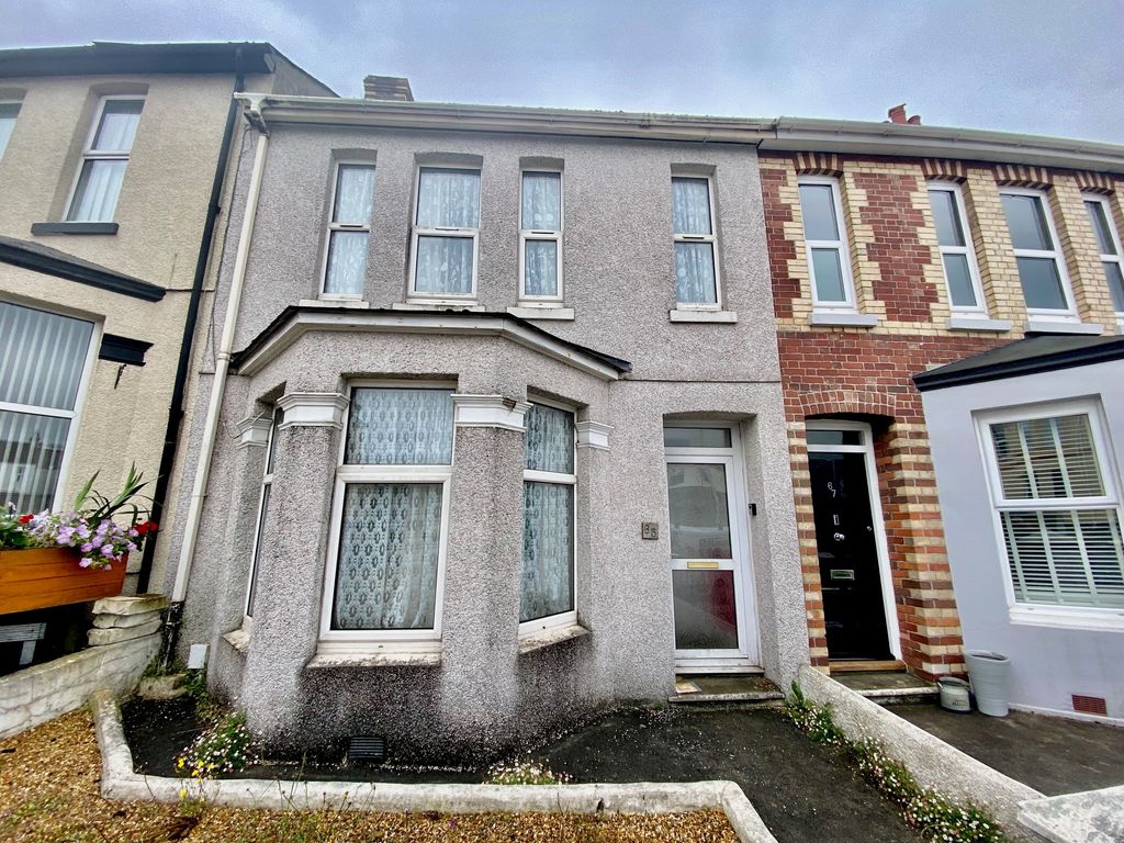 3 bed terraced house for sale in Chestnut Road, Plymouth PL3, £190,000
