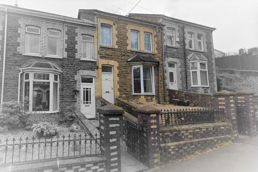 3 bed terraced house for sale in Neath Road, Maesteg CF34, £100,000