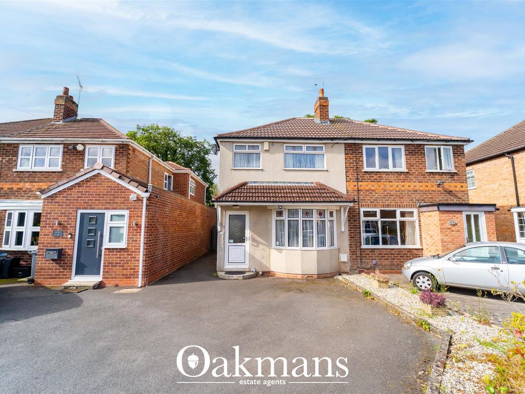 3 bed semi-detached house for sale in Chamberlain Crescent, Shirley, Solihull B90, £310,000