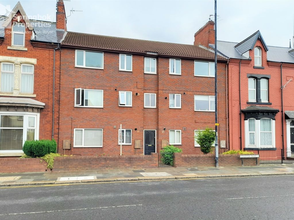 2 bed flat for sale in 217/219 Stockton Road, Hartlepool, Cleveland TS25, £45,000