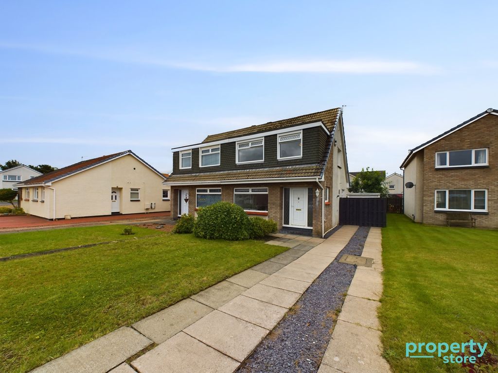 3 bed semi-detached house for sale in Kilmory Place, Troon, South Ayrshire KA10, £165,000