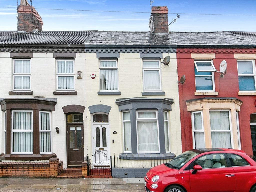 3 bed terraced house for sale in Halsbury Road, Liverpool, Merseyside L6, £119,950