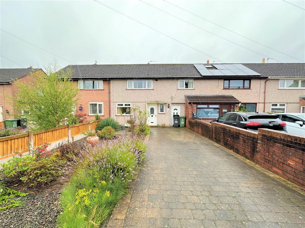 3 bed terraced house for sale in Rashdall Road, Carlisle CA2, £135,000