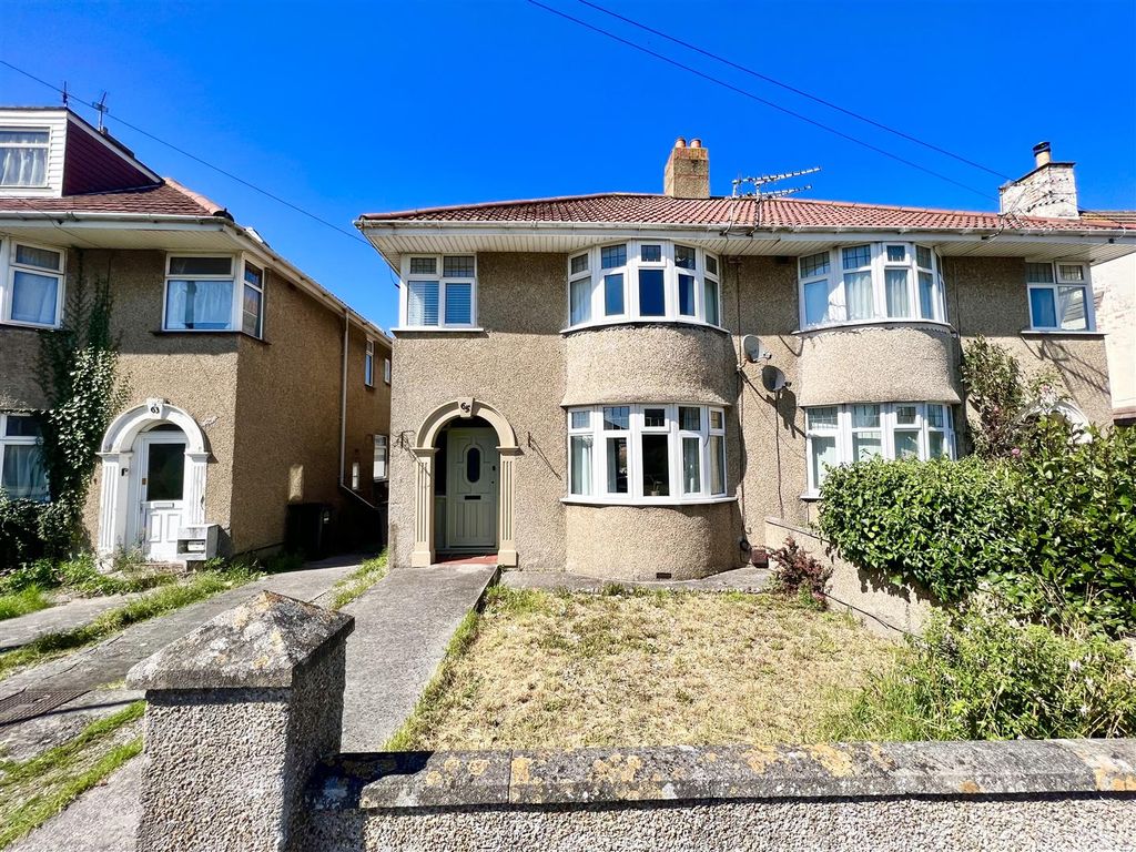 3 bed semi-detached house for sale in Earlham Grove, Weston-Super-Mare BS23, £300,000