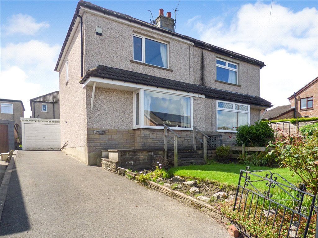 2 bed semi-detached house for sale in Park View Avenue, Cross Roads, Keighley, West Yorkshire BD22, £180,000