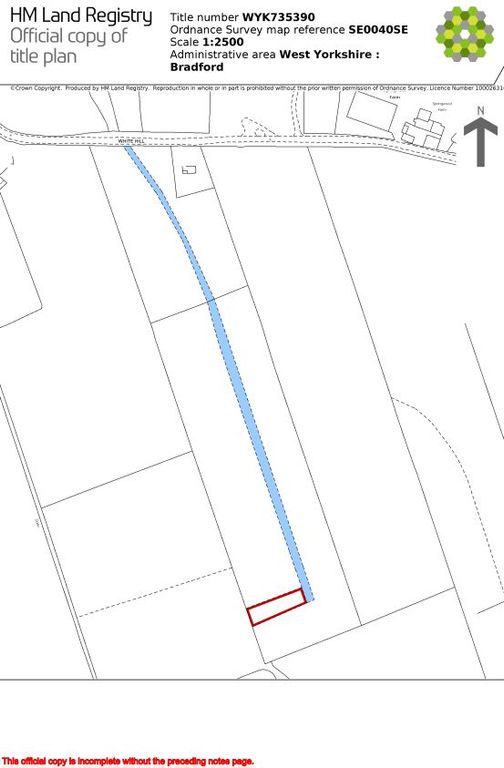 Land for sale in White Hill, Oakworth, Keighley BD22, £80,000