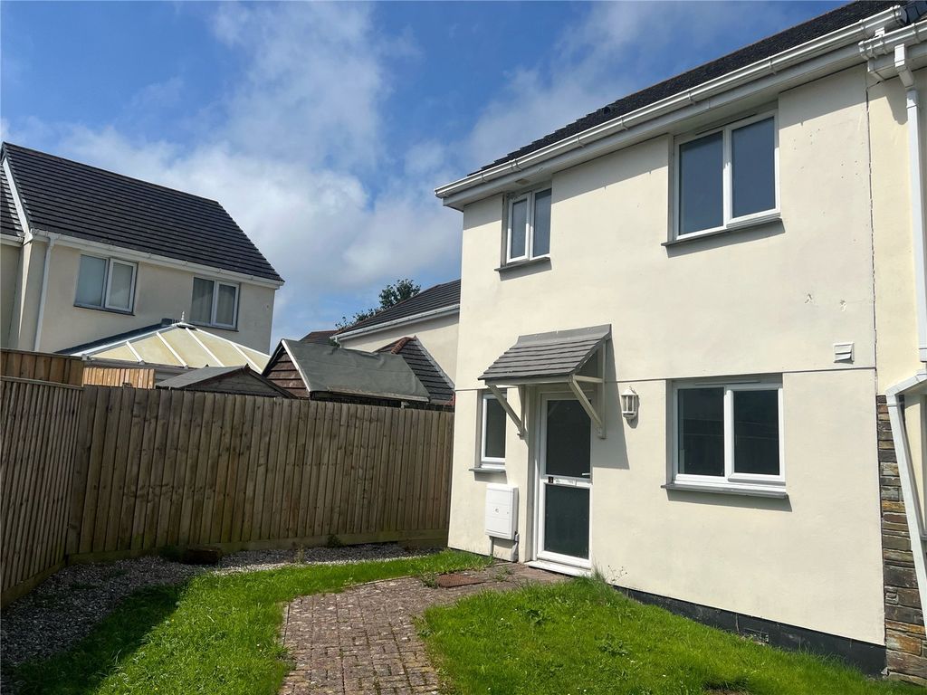 3 bed end terrace house for sale in Stevens Court, Bugle, St. Austell, Cornwall PL26, £140,000