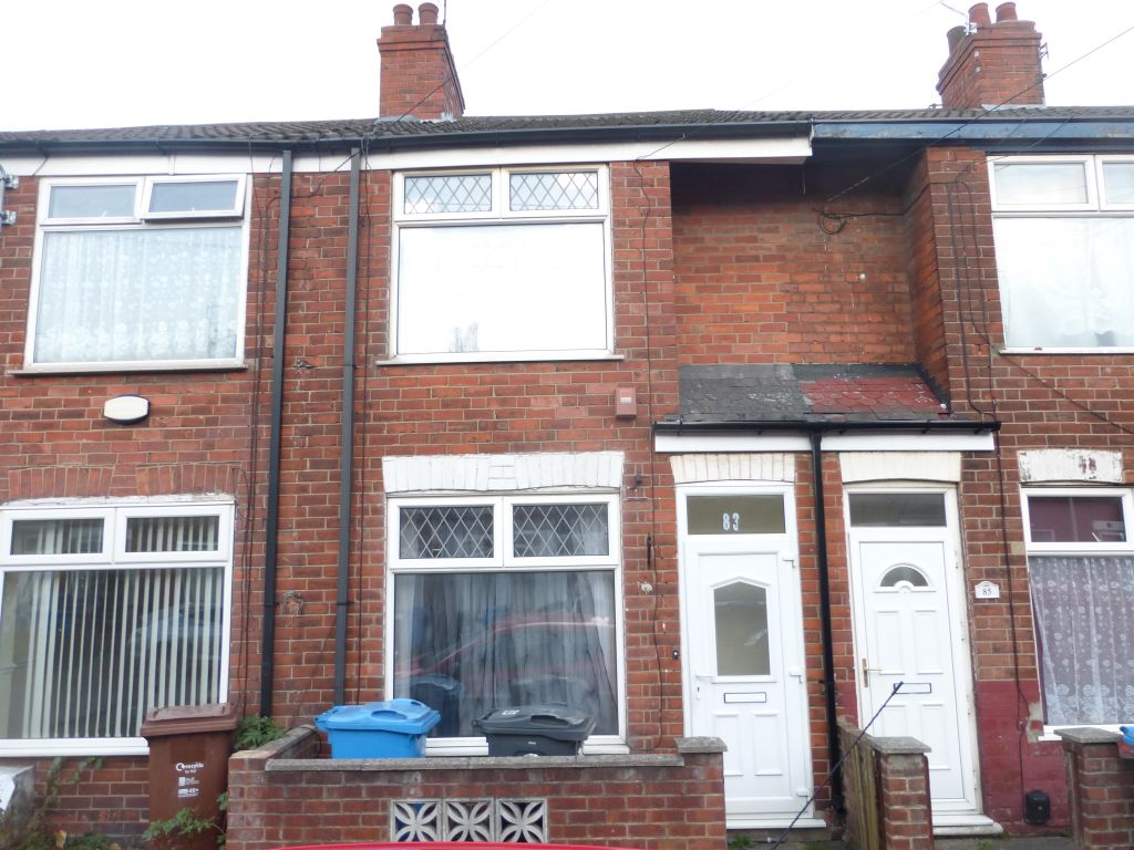 2 bed terraced house for sale in Essex Street, Hull HU4, £65,000