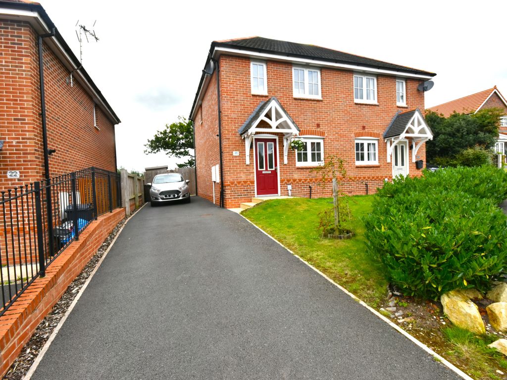 2 bed semi-detached house for sale in Poppy Field Road, Northop Hall, Mold CH7, £200,000