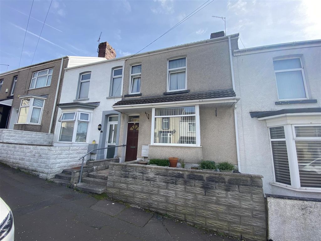 3 bed terraced house for sale in Pant Street, Port Tennant, Swansea SA1, £135,000