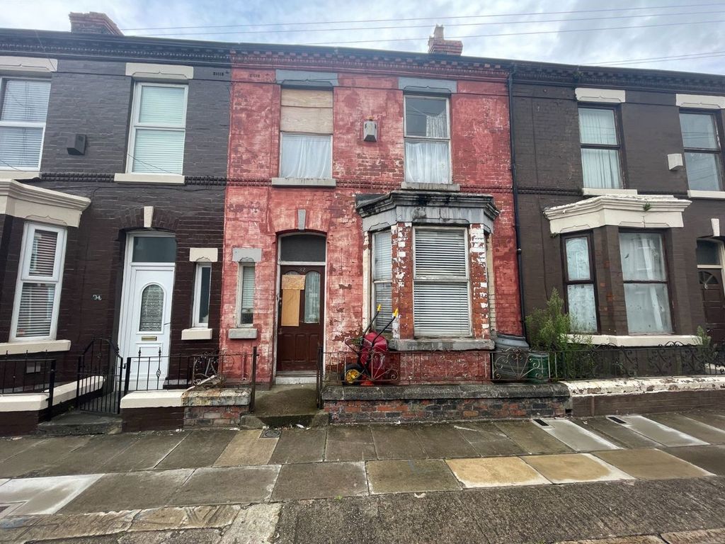 3 bed terraced house for sale in Esher Road, Liverpool L6, £70,000