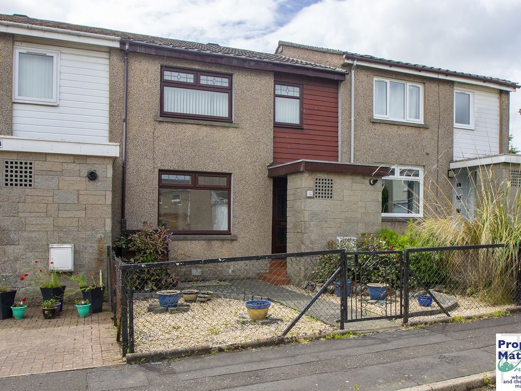 3 bed terraced house for sale in Ogilvie Place, Kilmarnock KA3, £85,000
