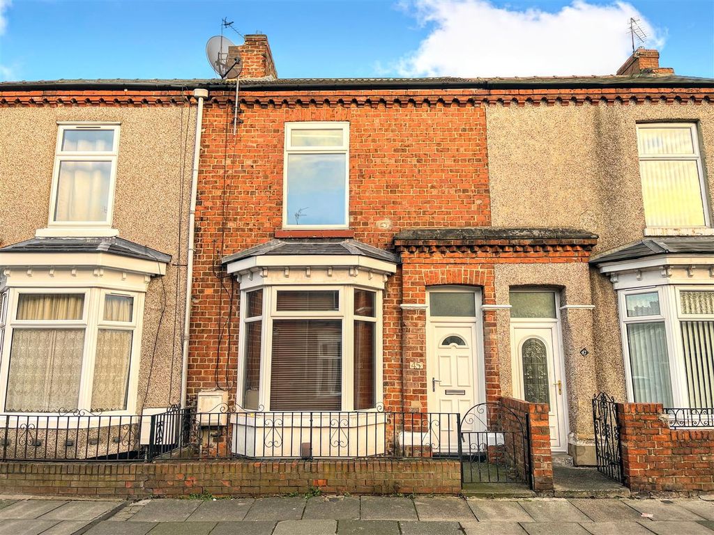 3 bed terraced house for sale in Louisa Street, Darlington DL1, £80,000