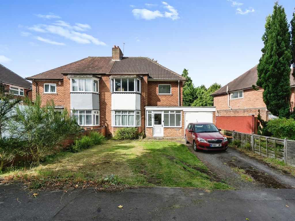 3 bed semi-detached house for sale in Highwood Avenue, Solihull B92, £320,000