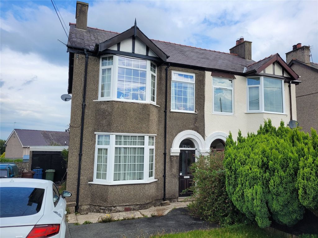 3 bed semi-detached house for sale in Dinas, Caernarfon, Gwynedd LL54, £210,000