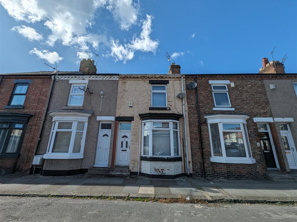 2 bed terraced house for sale in Bedford Street, Darlington DL1, £60,000
