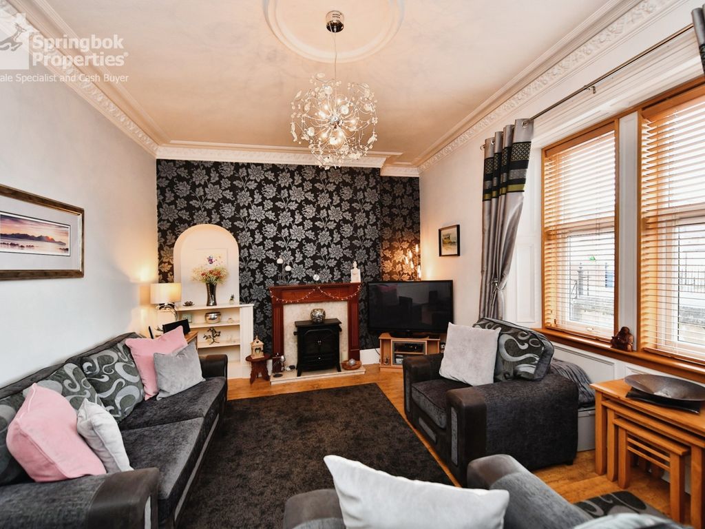 2 bed terraced bungalow for sale in Alexandria Terrace, Ayr, Ayrshire KA8, £145,000