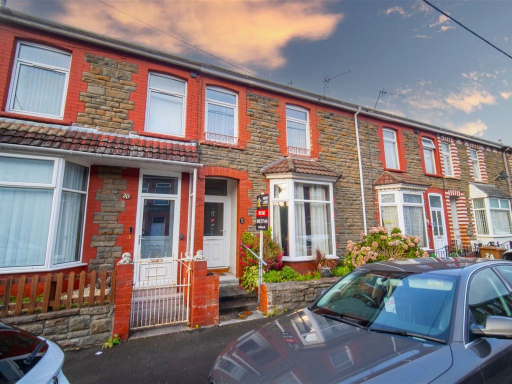 3 bed terraced house for sale in King Street, Abertridwr, Caerphilly CF83, £150,000