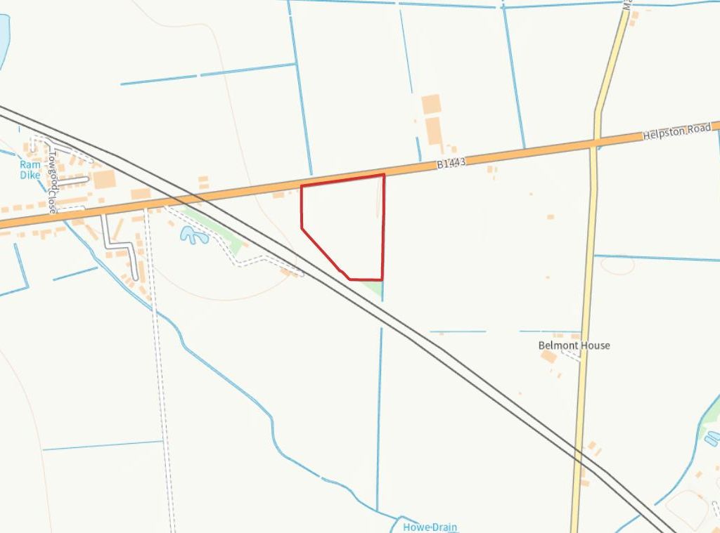 Land for sale in Glinton Road, Helpston, Peterborough PE6, £75,000