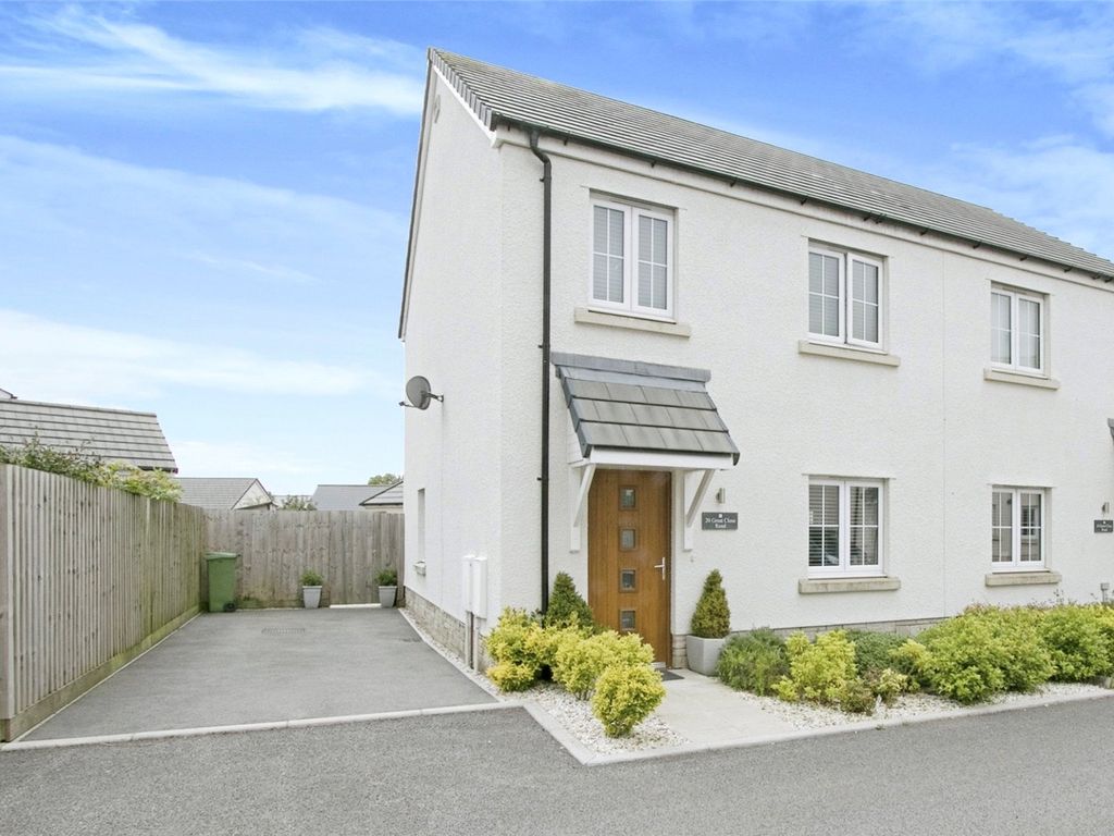 2 bed semi-detached house for sale in Great Close Road, St. Erme, Truro, Cornwall TR4, £112,000