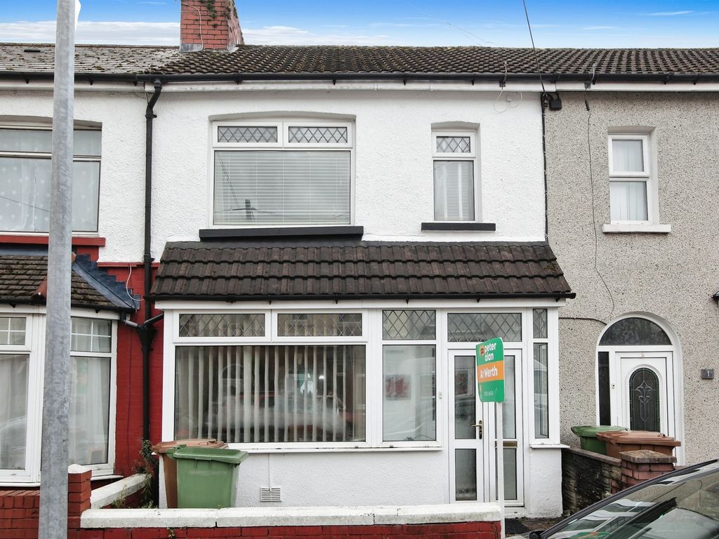 3 bed terraced house for sale in Morgan Street, Caerphilly CF83, £173,000