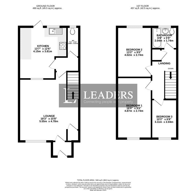 3 bed terraced house for sale in Greenfields, Wick, Littlehampton BN17, £245,000