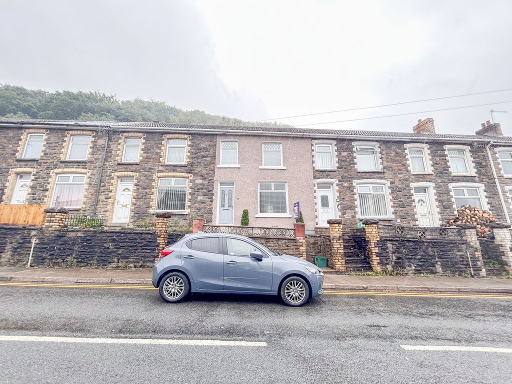 3 bed terraced house for sale in Newport Road, Cwmcarn NP11, £160,000