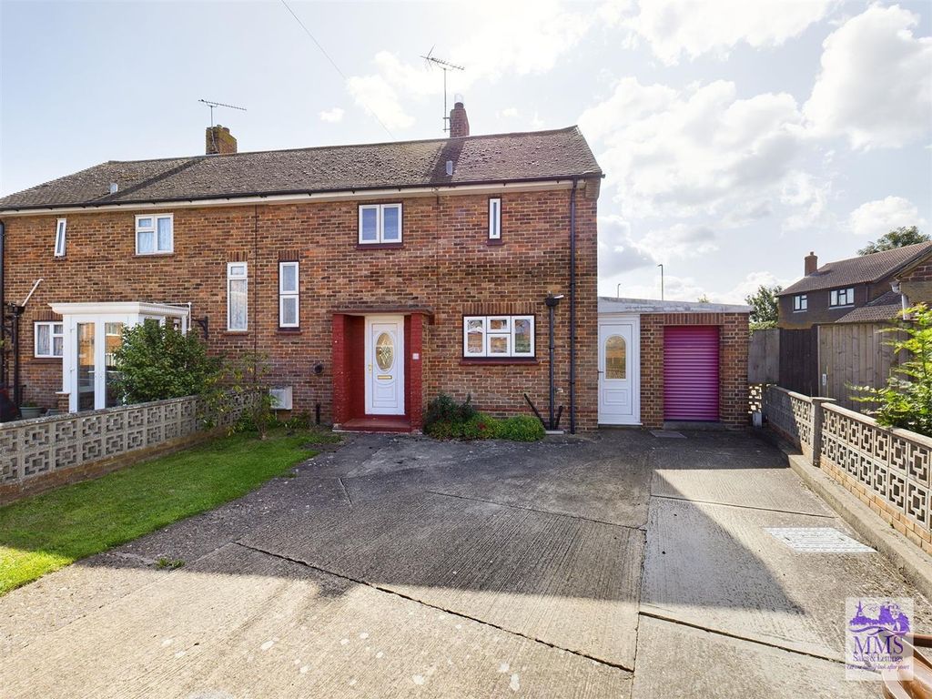 2 bed semi-detached house for sale in Shepherds Way, Lower Stoke, Rochester ME3, £300,000