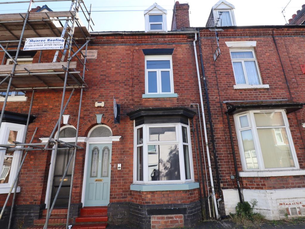 3 bed terraced house for sale in Brook Street, Crewe CW2, £135,000
