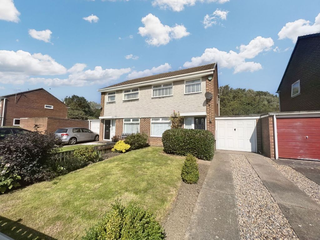 3 bed semi-detached house for sale in Stratford Close, Cramlington NE23, £155,000